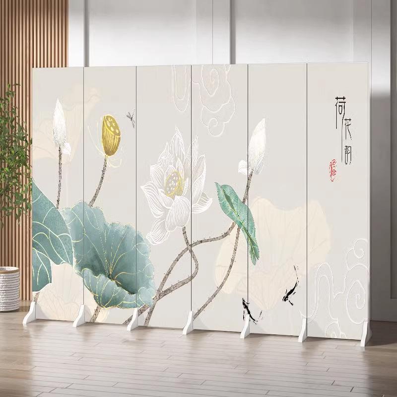 Antique Landscape Folding Screen: Living Room/Entryway Partition