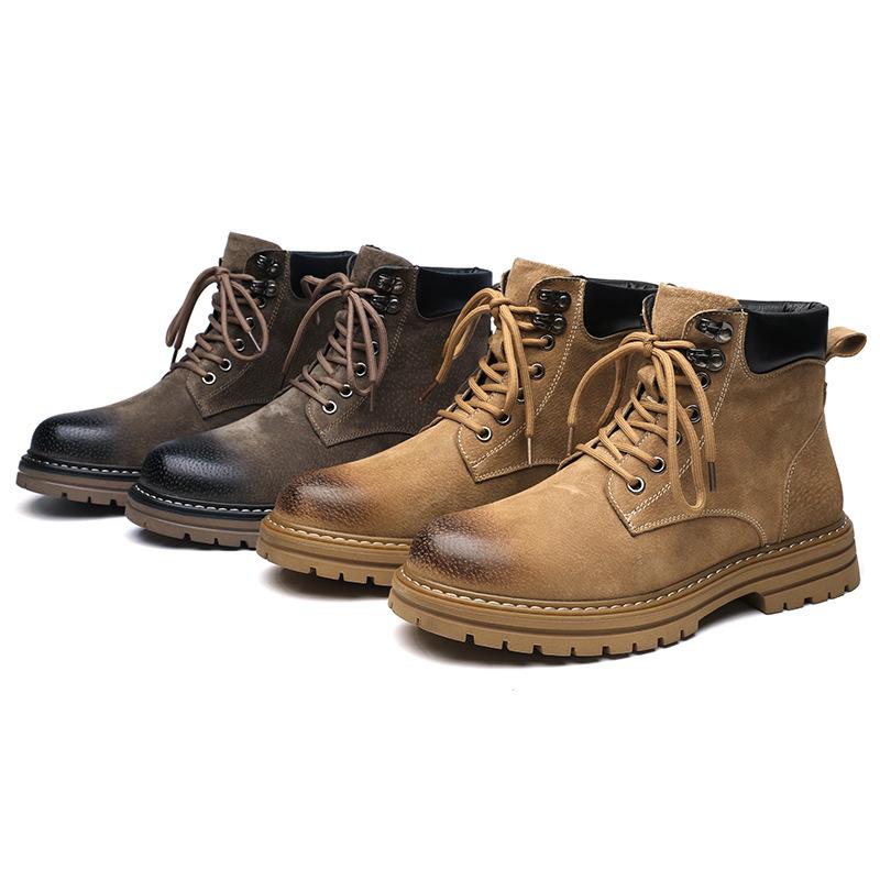 Martin boots men's mid-top men's autumn British style men's tooling rhubarb boots 6002-R