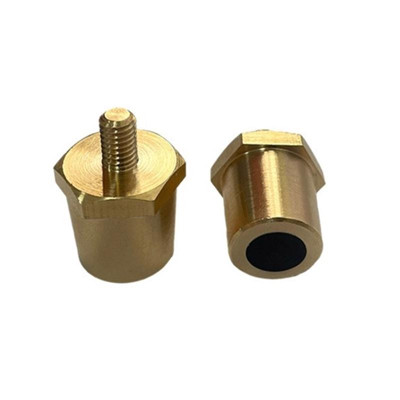 Male Thread Battery Post Adapter Automotive Positive and Negative Battery Terminals Charging Post Connector Brass