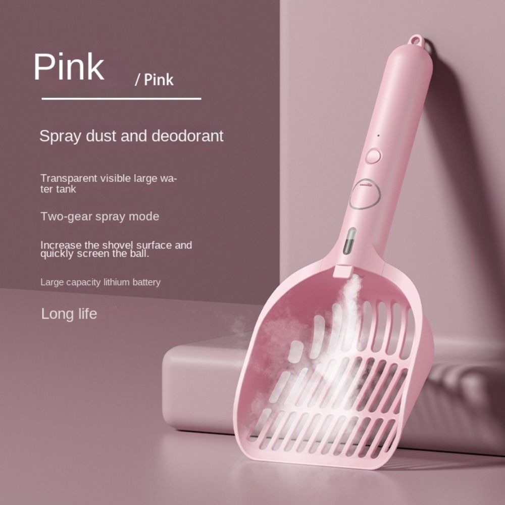 Sifting Smart Spray Cat Litter Scoop Two-speed Spray Pet Litter Shovel  Feces Cleaning