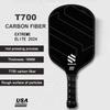 T700 Carbon Fiber Professioneller Pickleball-Schläger, Faser, Heißprägung, Pickleball-Schläger, raue Oberfläche mit Schleifkorn