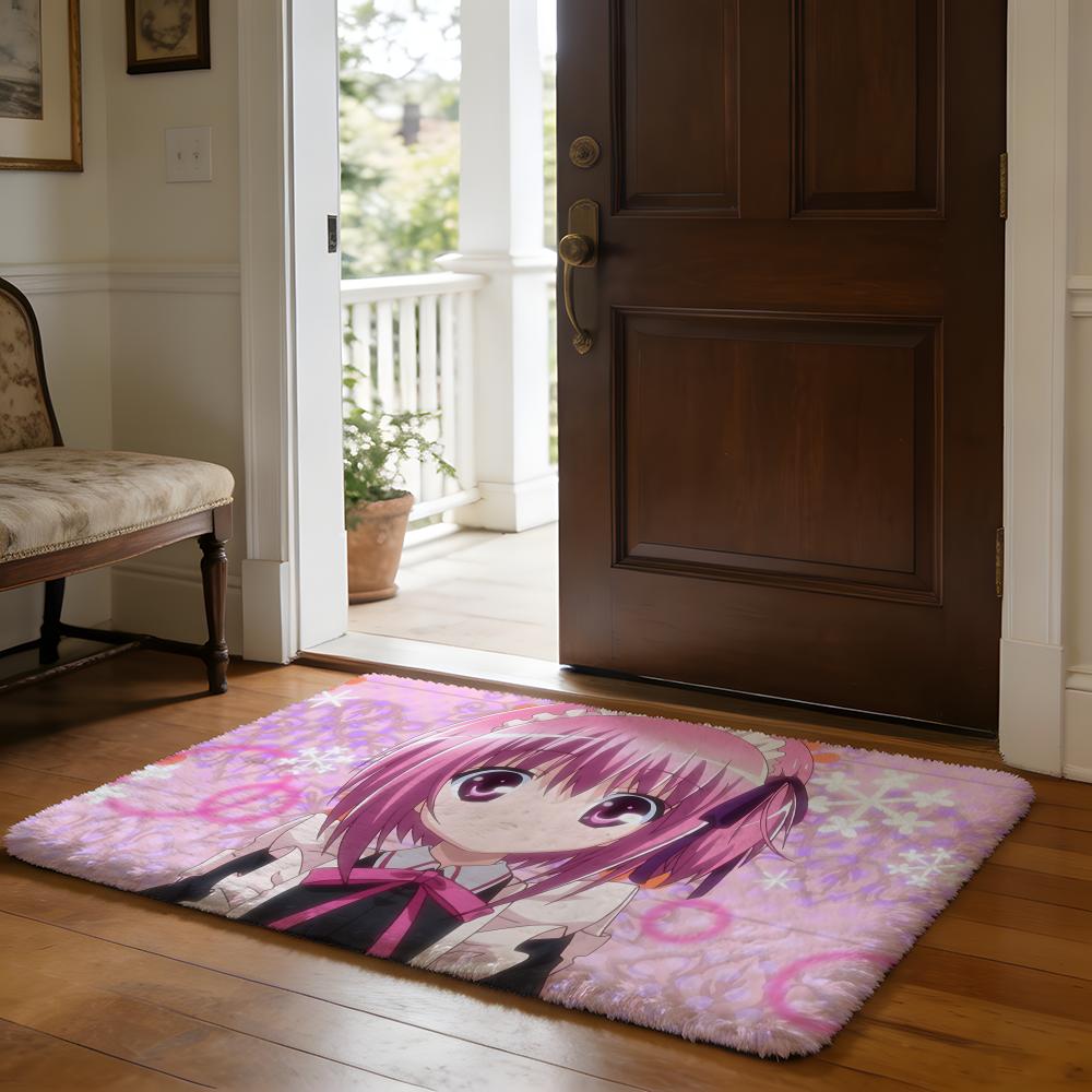Kwaii Anime Cute RRoKyuBuS Floor Mat Soft Flannel Absorbent Mat Non-Slip Rug Home Bedroom Bathroom