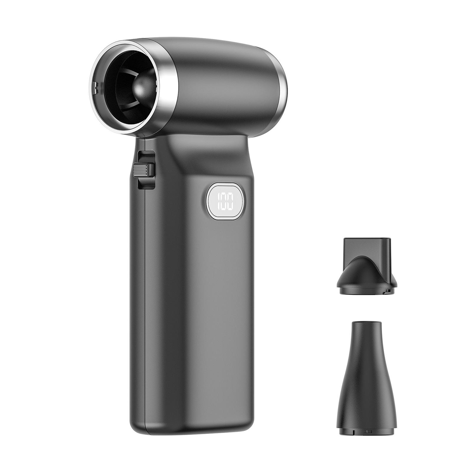 

Mini Turbo Jet Fan Air Duster Super Power Blower Fan PC Duster Keyboard Turbo Fan Car Dryer Air Blower Rechargeable for Cleaning чорний