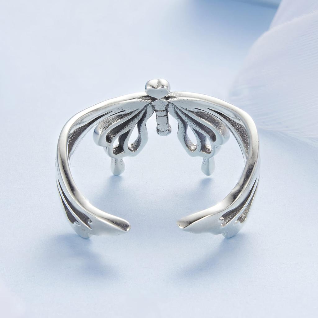 Silver Universal Ring Beautiful Butterfly Silver 925