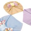 New Infant Printed Bow Hat Children's Comfort Warm Hat Baby Fontanelle Hat Dome