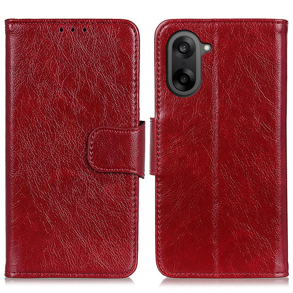 For OnePlus Nord CE5 5G Case Nappa Texture Split Leather Wallet Phone Cover