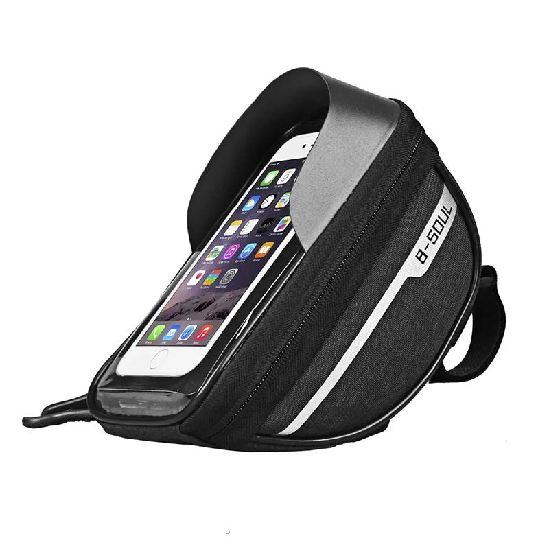 Bicycle Bag 1L Frame Front Top Tube Bike Bag Handlebar Touch Screen Cycling Bag Phone Holder Bicycle Accessories