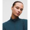 Lululemon It S Rulu Cropped Half Zip  Updated Indochine Blue