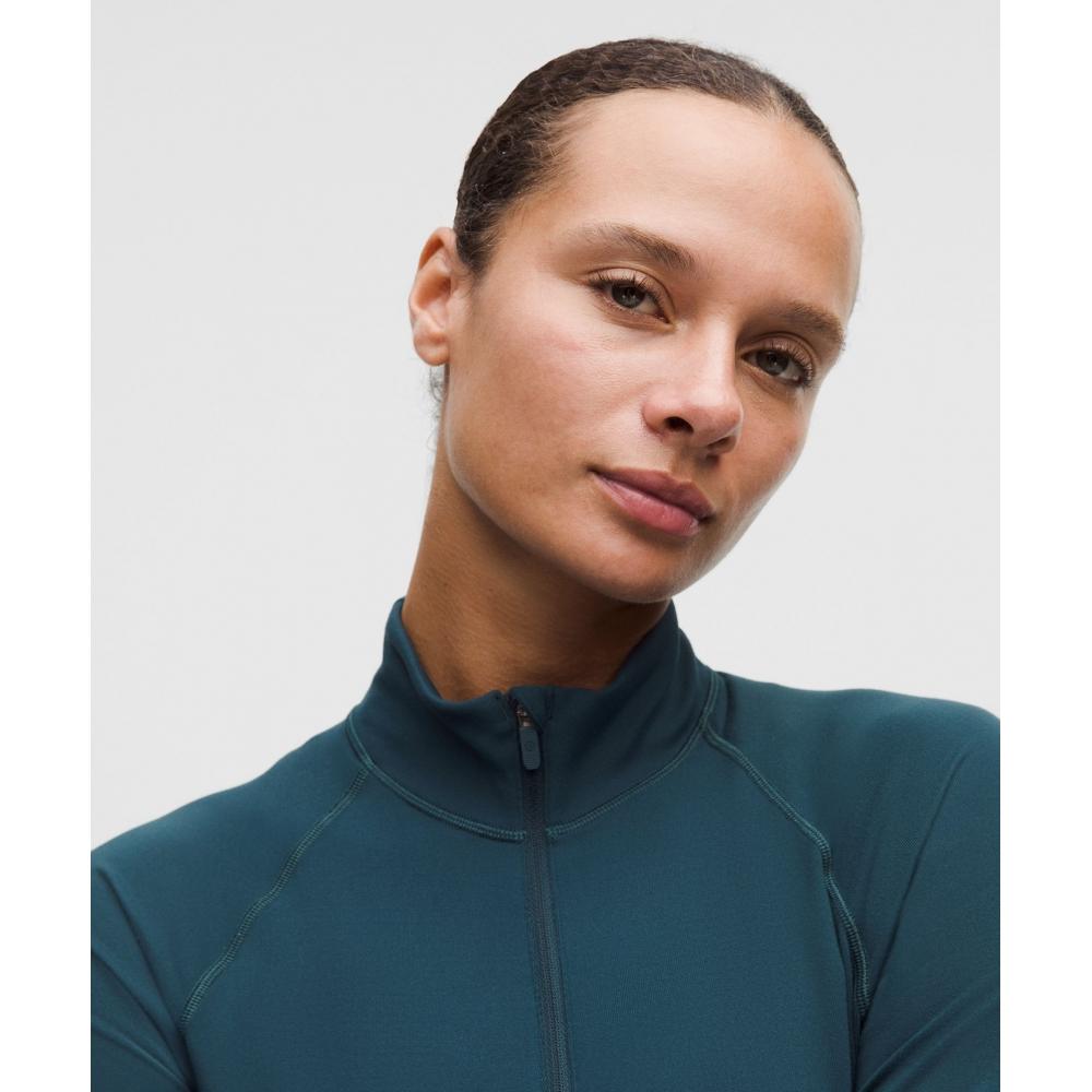 Lululemon It S Rulu Cropped Half Zip  Updated Indochine Blue