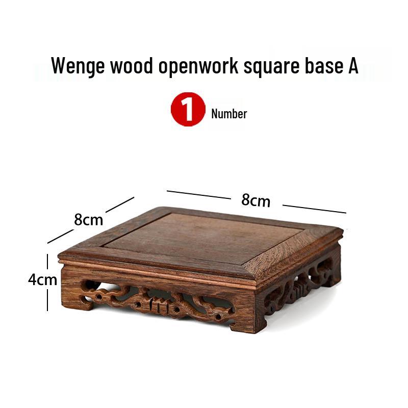 Прямоугольная подставка для статуи Будды из массива дерева