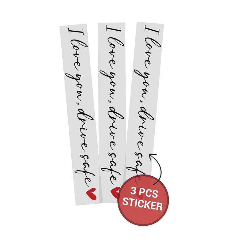 

I Love You Drive Safe Car Mirror Stickers Affectionate Reminder Heartfelt Safety Reminder For Women Drivers Car Interior Sticker чёрный