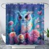 Boys' Dinosaur Monster Truck Shower Curtain Speed Racing Cars with Dinosaurs Print Waterproof Fabric Bath Curtain with Hooks