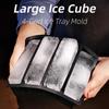 Ice Cube Tray Silicone Ice Cube Mold Long Square Ice Cube Maker Ice Tray Rectangular Ice Mould Ice Cream Tools Kitchen items