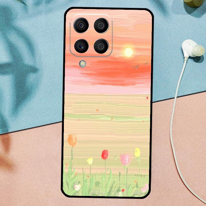 Korean Sunset Scenery For Samsung Galaxy M31 M11 M23 M12 M13 M14 M15 M35 M55 M34 M54 M33 M53 M32 M52 M06 M16 Case