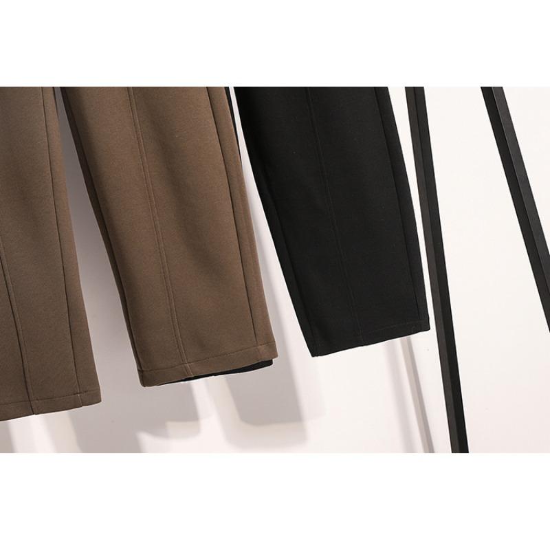 DIMANAF Autumn Winter Plus Size Women Cothing Basic Harem Oversize Casual Trousers Long Pants Elastic Waist Vintage Lady Loose 2025