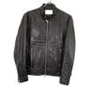 MAISON SPECIAL Black 11241211502 Dress-Fit Sheep Leather Single Rider Jacket Jacket 2 blackUsed