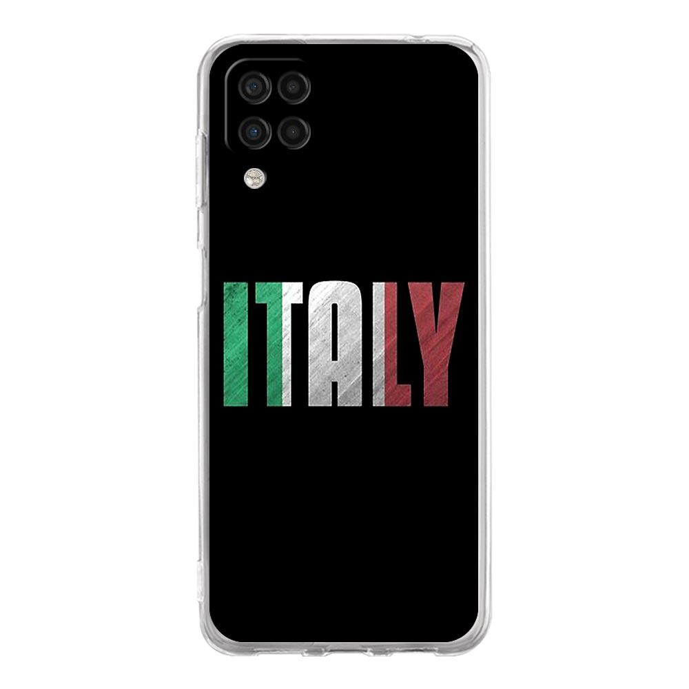 Phone Case For Samsung A13 A33 A35 A55 A73 A53 A23 A51 A71 A21S A12 A31 A41 A05s A03S A15 A25 A32 5G Clear Cover ITALY Flag