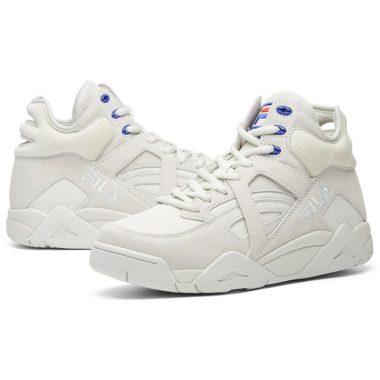 Fila Fusion Cage Comfortable Versatile Low-Top Retro Basketball Shoes Women Sneaker Gray White T12W041205FVG