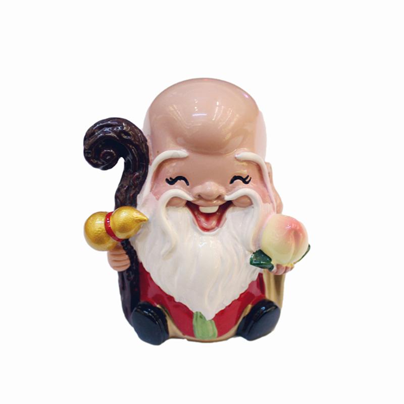 Resin God Of Wealth Mascot Feng Shui God Of Wealth Statue Office Supplies Crafts