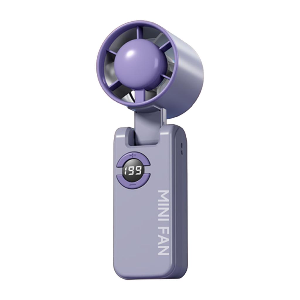 High-Speed Handheld Fan Type-C Charging Rechargeable Hanging Turbo Fans Adjustable Powerful Air Blower for Home Office Desktop