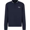 EA7 SS24 Golf Pro Series Letter Logo Print Pullover Short Sleeve Polo Shirt Men Polo Shirts Navy-Blue 6DPF18-PJ27Z-1562