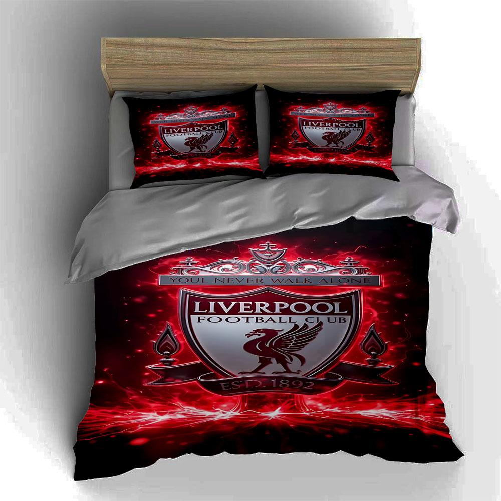 Liverpool Football Club Logo. Bedding Sets Duvet Cover Sets Duvet Covers Pillowcases(1 * Duvet Cover 2 * Pillowcases, Without Duvet Insert)