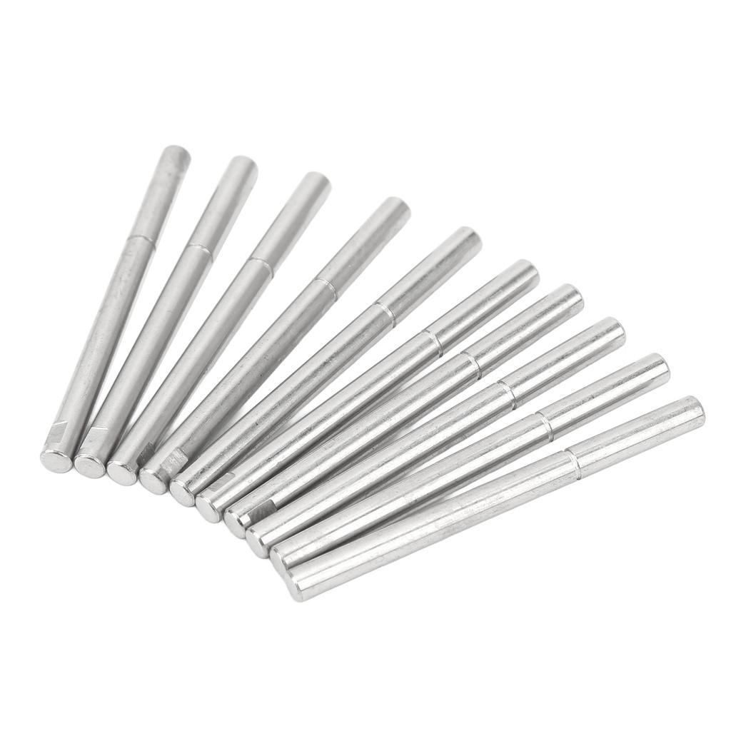 10pcs RC Brushless Motor Shaft Rod Stainless Steel 4x53.6mm RC Motor Accessory for RC Boats Models