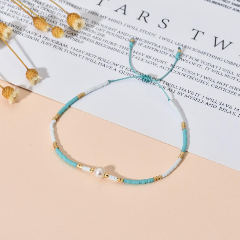 ZMZY Natural Pearl MIYUKI Bracelet Charm Handmade Beaded Glass Seed Beads Bracelets For Women Boho Adjustable Rope Lady Jewellry