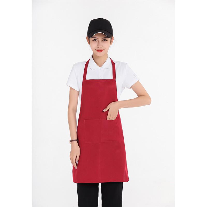 Korean Style Waterproof Kitchen Apron with Custom Logo