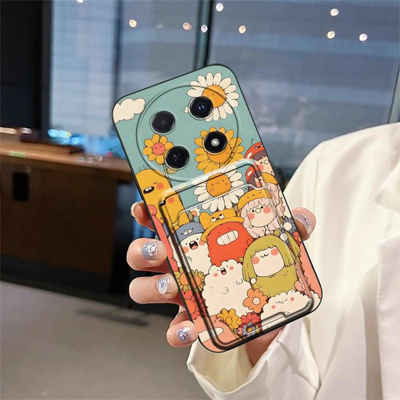 Back Cover Shockproof Phone Case For Huawei Enjoy70 Pro/Nova12i/Nova13i Anti-knock Card Bag Durable Protective Cute TPU