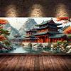 Park Mountain Ancient Attic Pavilion Large Size Diamond Painting New Collection Scenery Diy Full Drill Rhinestone Embroidery Mosaic Cross Stitch Kits