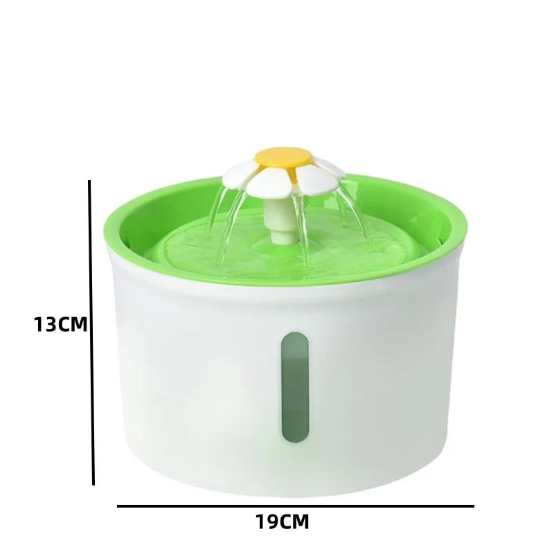 Round Auto Filter Pets Water Fountain USB Electric Mute Cat Drinker Bowl Recirculate Filtring Drinker for Cats Water Dispenser