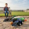 1/24 Remote Control Tractor Toy Rc Farm Tractor Alloy Body Simulation Agricultural Vehicle For Kids Outdoor Play Collection