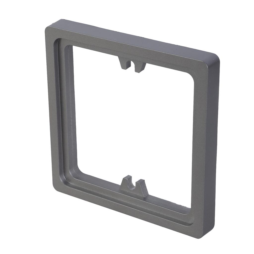 2Pcs Black Plastic Light Switches Cover Plates Self Adhesive Square Shape Wall Switches Stickers for Home Decoration