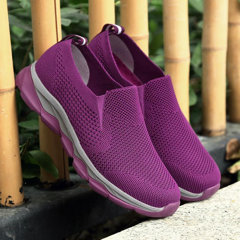 Fashion Top Quality Middle-aged Mom and Dad Shoes Breathable Shoes for The Old Lightweight Walking Women Men Casual Shoes Big Size uik90