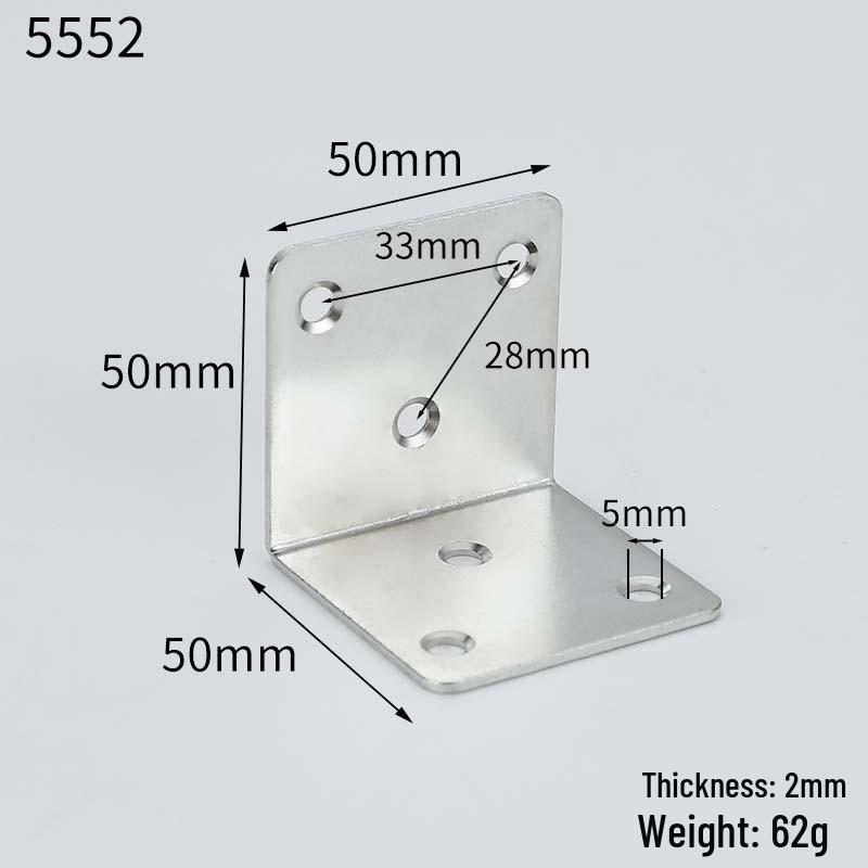 Large 90° Right Angle L-Shaped Bracket Support for Shelves and Furniture