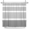 Minimalist Striped Shower Curtain Modern Color Block Gradient Design Waterproof Bath Curtain Bathroom Decor Polyester With Hooks