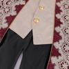 Medieval court tuxedo long embroidered one-piece vest jacket stage play cos count plus size performance suit