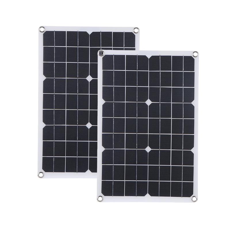 40W Dual Panel Solar Kit with Controller for Emergency Charging