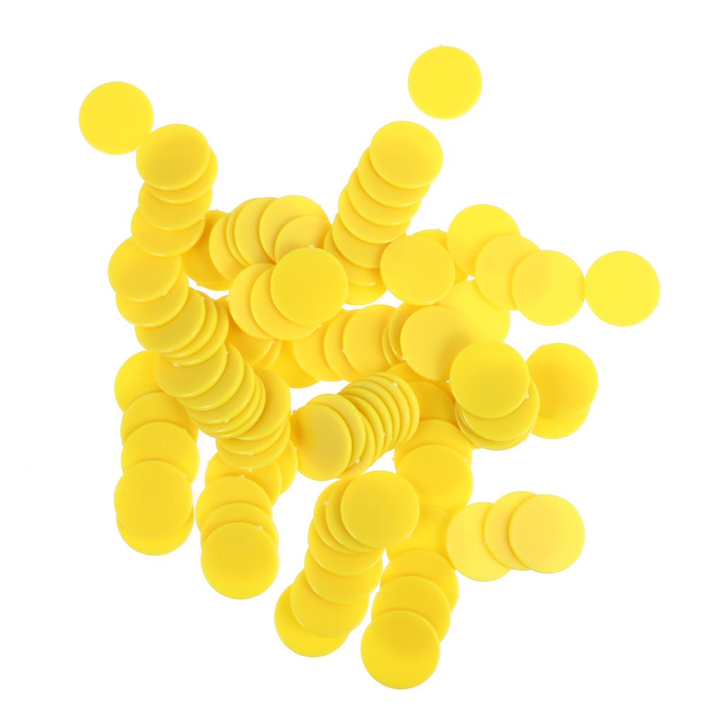 Buy 100Pcs Round Counting Chips Numbers Teaching Chips Plastic Kids