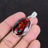 Faceted Ammolite Pendant Natural Gemstone Jewelry 925 Sterling Silver Pendant Handmade Birthstone Pendant Ammolite Jewelry Anniversary Gifts