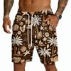 Pantaloncini Leggeri da Uomo con Coulisse Asciugatura Rapida Vestibilità Rilassata Cinque Tasche Pantaloncini Casual Stampa Hawaiana per Estate Spiaggia Outdoor
