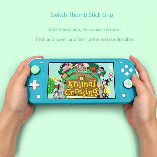 4Pcs Silicone Joystick Thumb Grips Cap Cover for NS Switch Lite Animal Crossing