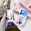 Blue Archive Hina Mobile Phone Case for Samsung Galaxy S25 S24 S23 S22 S21Plus FE Ultra Clear Colour Protective Cover Smartphone