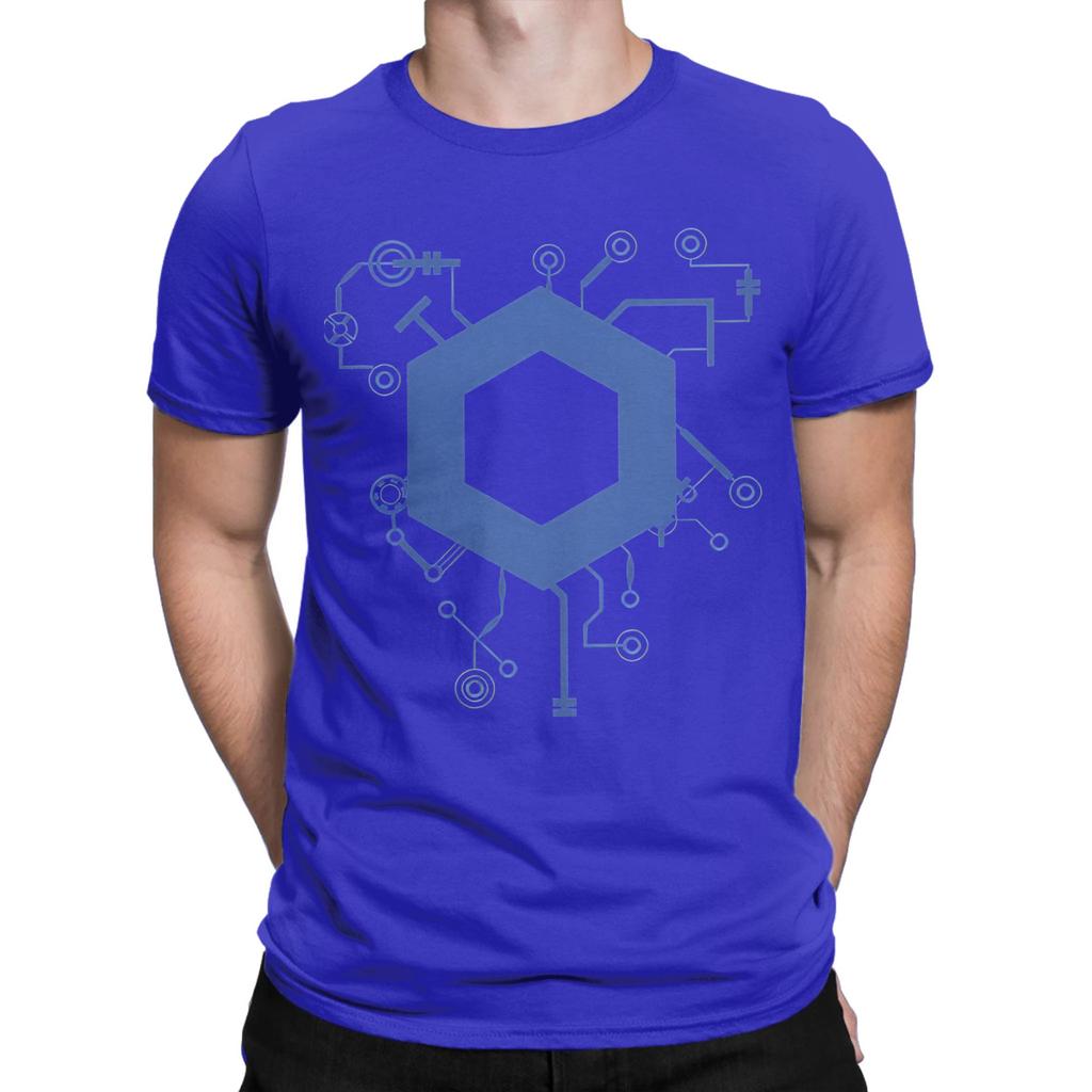 Chainlink Blockchain Cryptocurrency Funny 100 Cotton Tshirt Chainlink Tees Tops For Unisex
