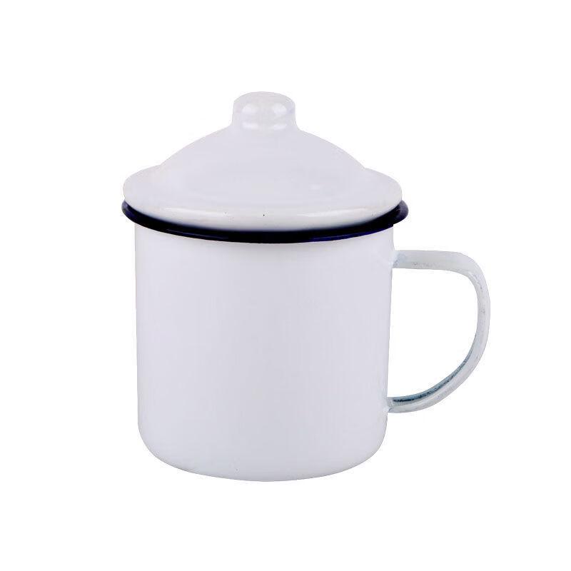 Retro Enamel Mug - Set of 5 with Carrying Rope