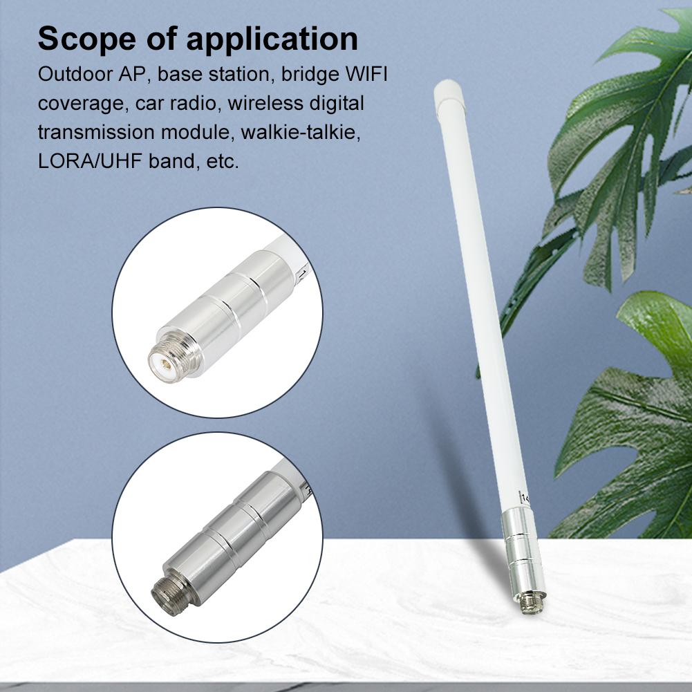 Hochverstärkungsantenne Außen Rundstrahl Glasfaser Basis Mobilfunkantenne 144/430MHz VHF UHF Antenne PL259 Buchse