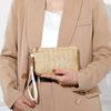 Straw-Woven Wrist Clutch Bags For Women Knitting Zip Mobile Phe Coin Purse Wallet Summer Beach Travel Shopper Purse Wholesale