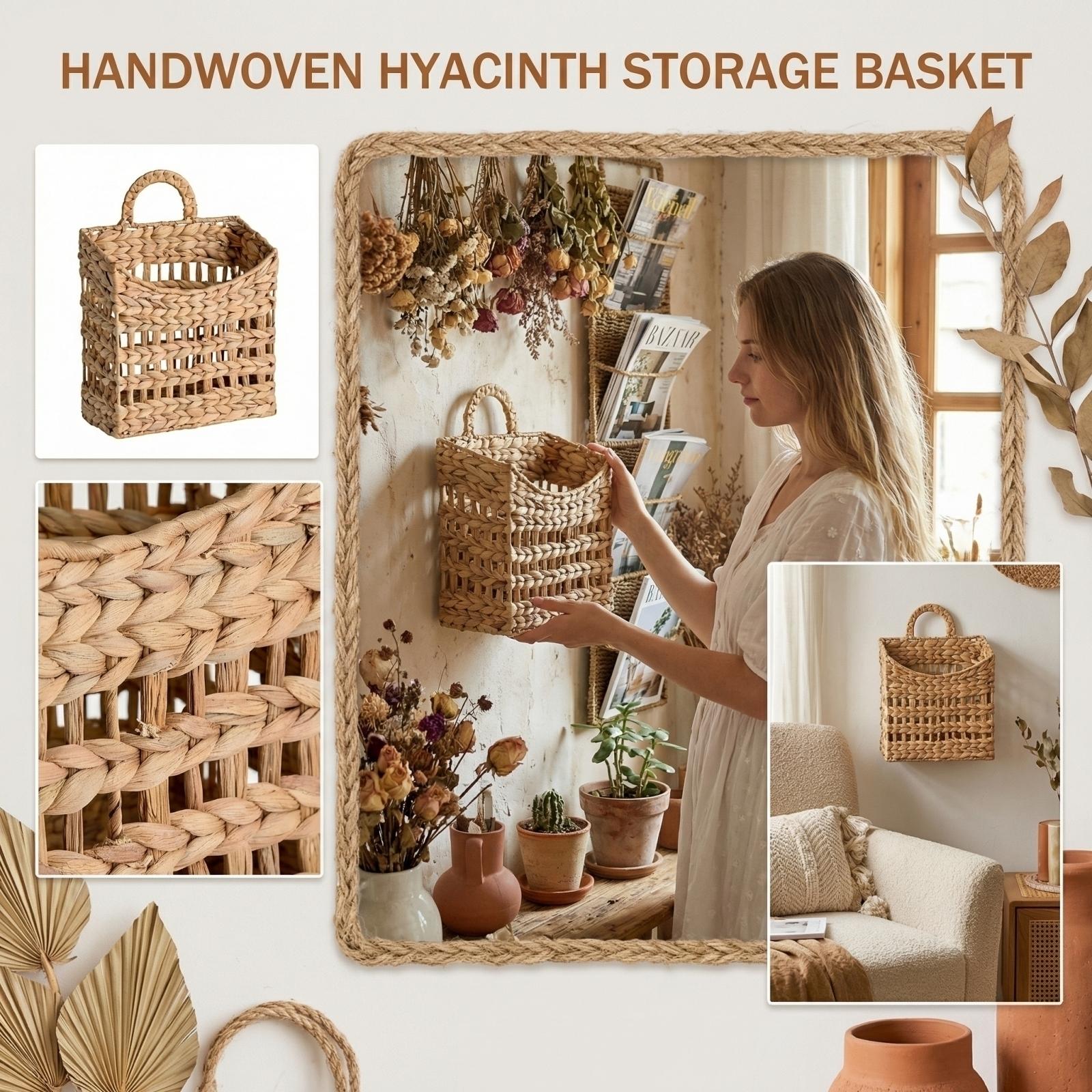 Hand-woven Indoor Decorative Storage Baskets And Desktop Clutter Storage Baskets One Size