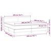 Box Spring Bed with Mattress White 200x200 cm Faux Leather